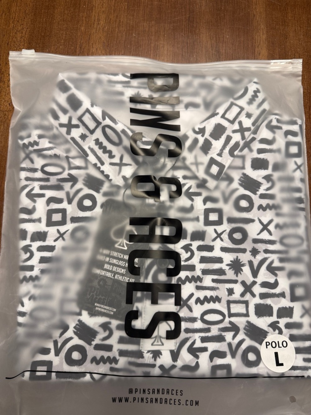 Pins & Aces Brushes Golf Shirt (L)